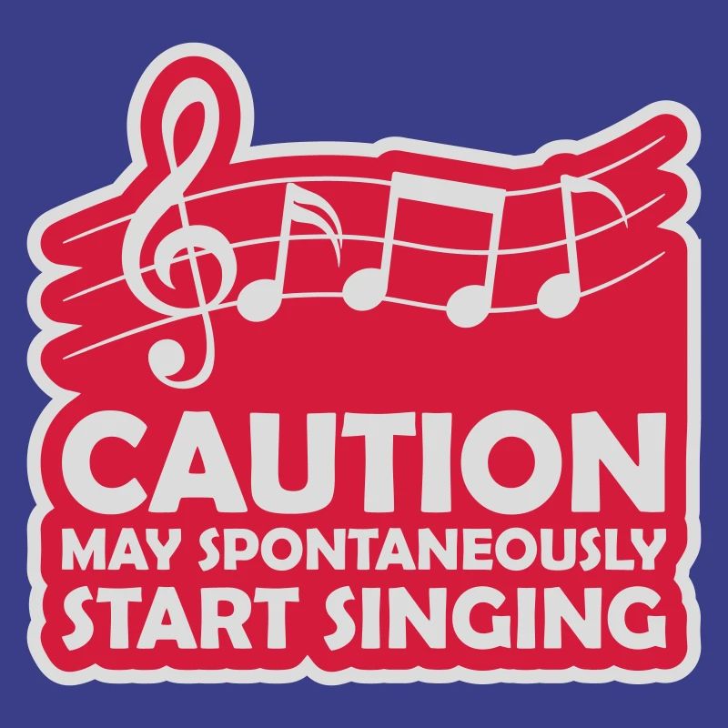 may spontaneously start singing
