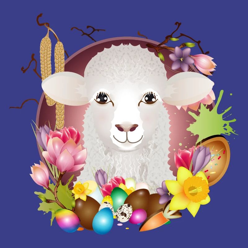 Das Schaf oder Lamm als Frühlings & Ostern Motiv