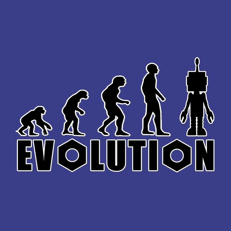Evolution von Mensch zu Android
