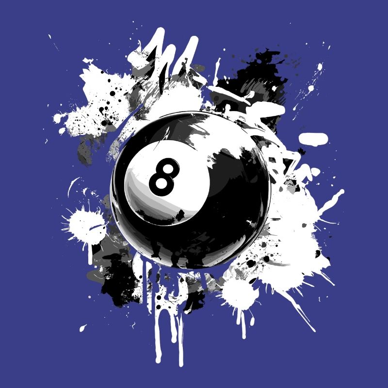 Conception créative de billard à 8 boules
