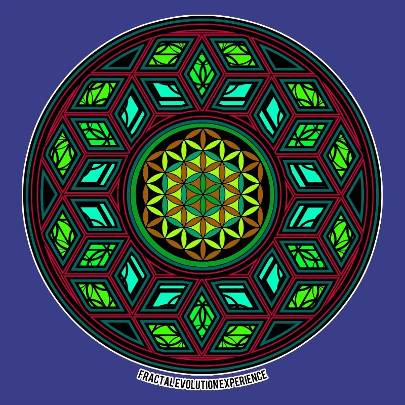 Fractal Evolution Kaleidoscope Mandala Pattern Yoga