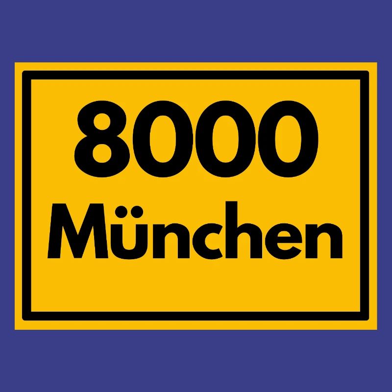 OLD POSTCODE POSTCODE RETRO 8000 MUNICH BAVARIA