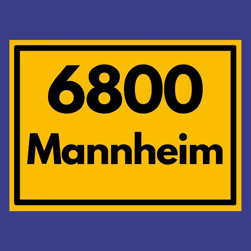OLD POSTCODE POSTCODE RETRO 6800 MANNHEIM Squares
