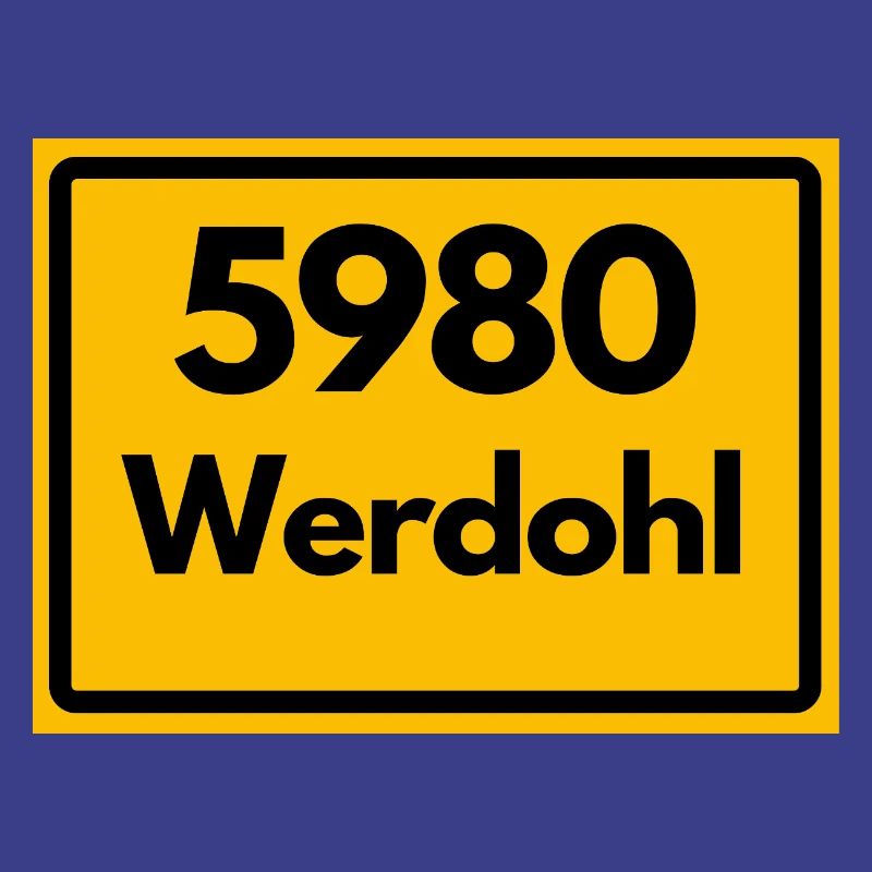 ANCIEN CODE POSTAL RÉTRO 5980 WERDOHL HEIMAT
