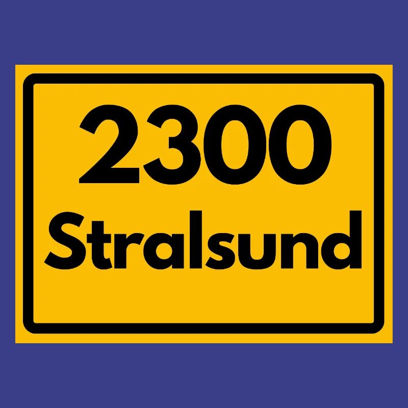 OLD POSTCODE POSTCODE RETRO 2300 STRALSUND HEIMAT