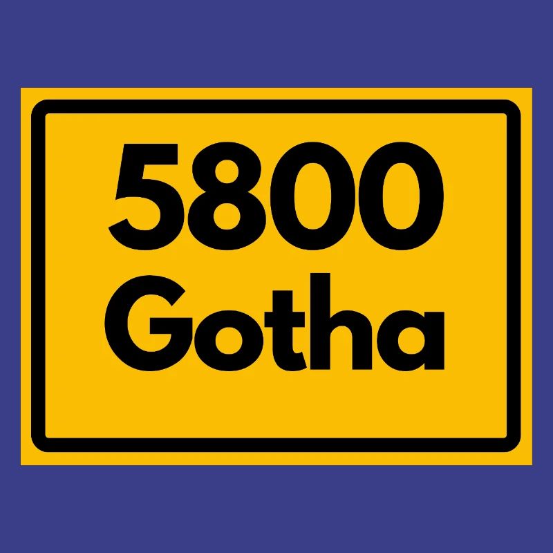 OLD POSTCODE 5800 GOTHA HEIMATSTOLZ ORIGINAL