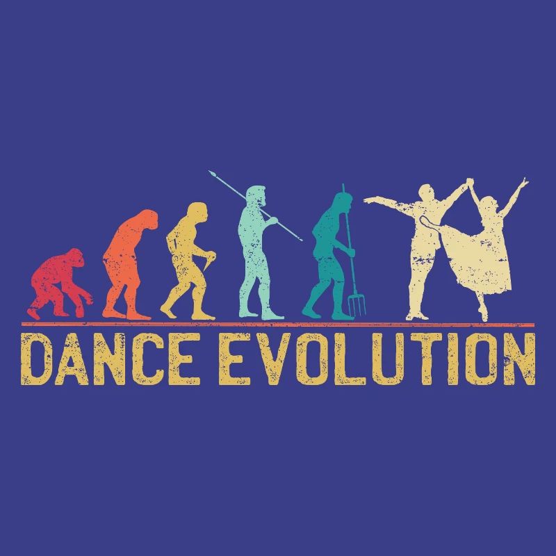 Conception de silhouette d'évolution de la danse