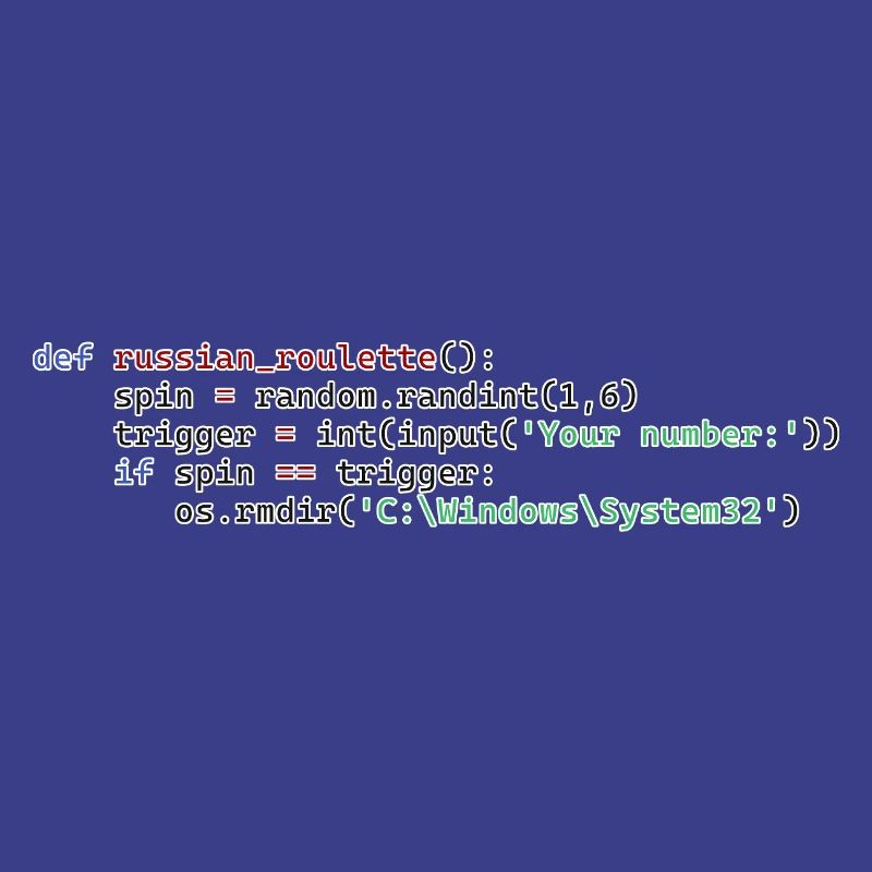 Python Russisches Roulette
