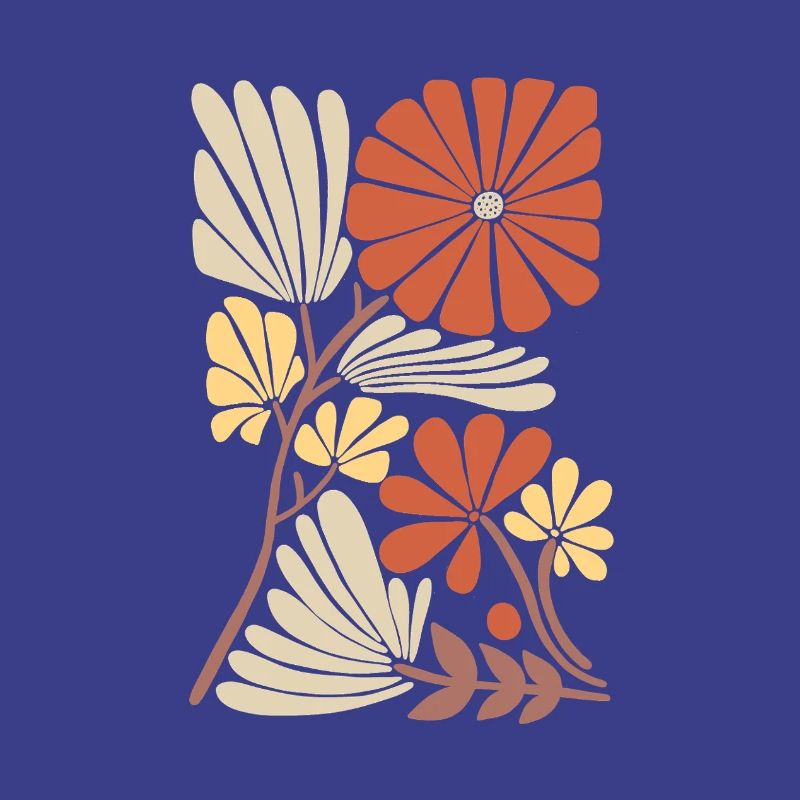 Boho Blumen Muster