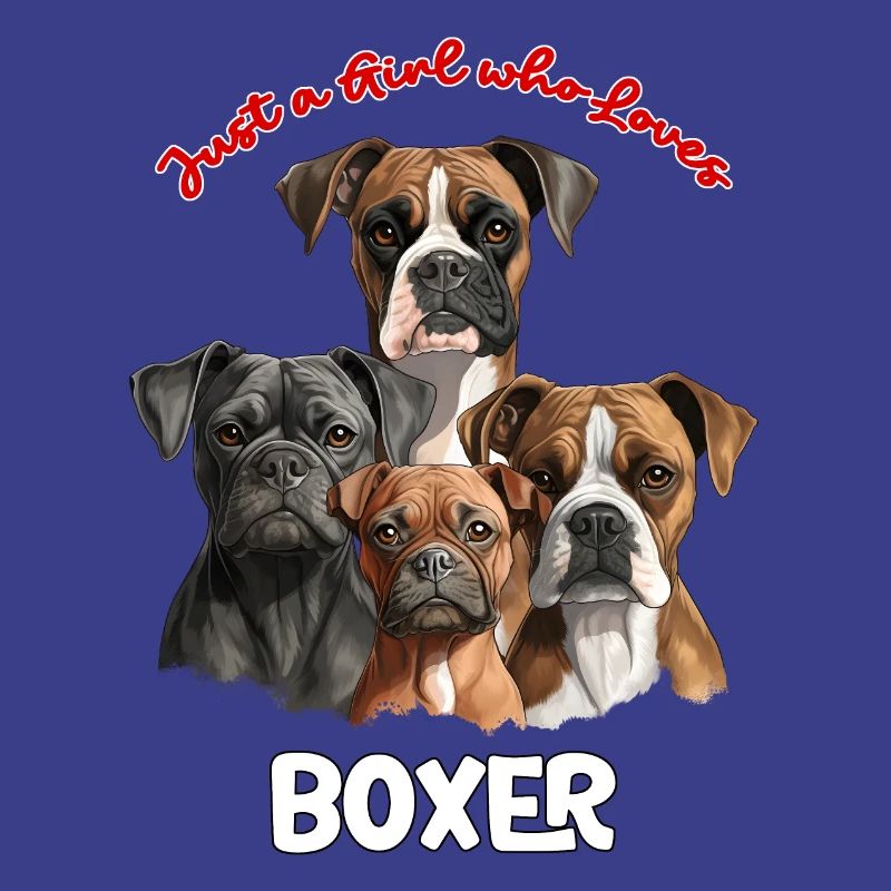Nur ein Mädchen das Boxer liebt