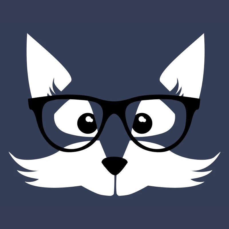 fox nerd - nerd with glasses - Fox forest