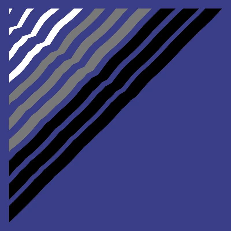 Triangular shape Many lines lines pattern