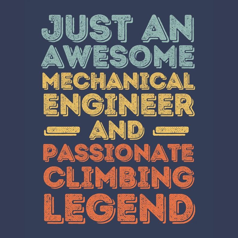 Mechanical Engineer Climbing retro