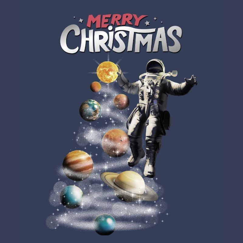 Noël dans l’espace Astronaute du système solaire
