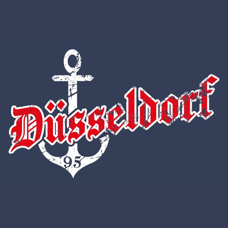 Düsseldorf mit Anker
