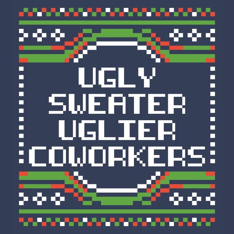 Pull de Noël moche de bureau Pull humoristique de bureau