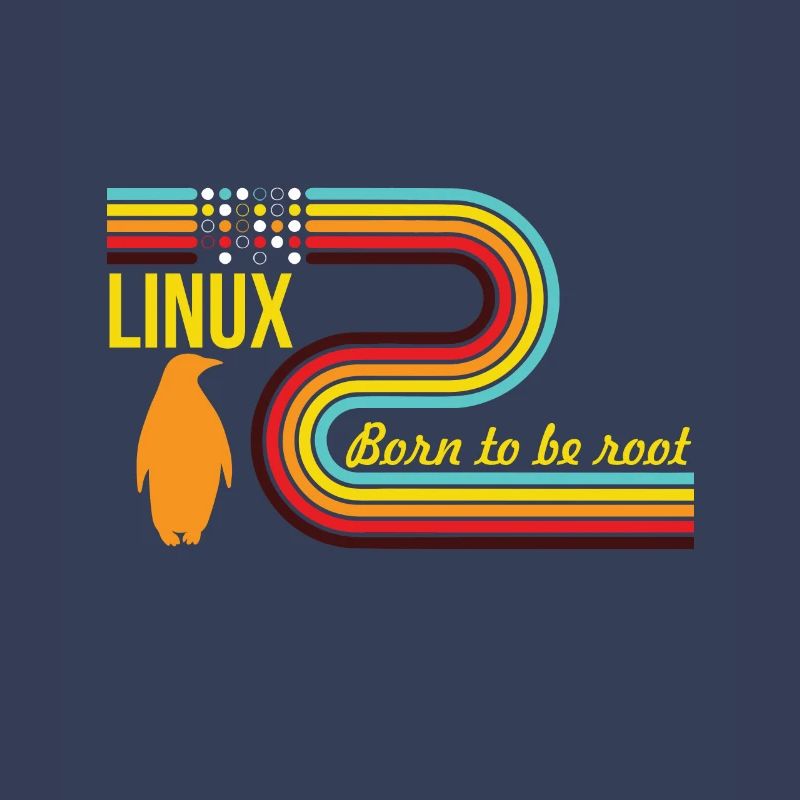 Né pour être Root Linux Nerd Geek Coding