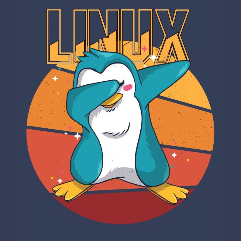 Geek Linux Root Party Penguin Nerd Programmer Comp