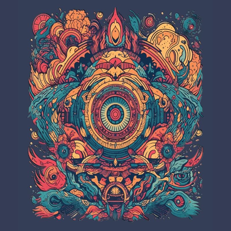Magic Psychedelic Trip Abstract Design