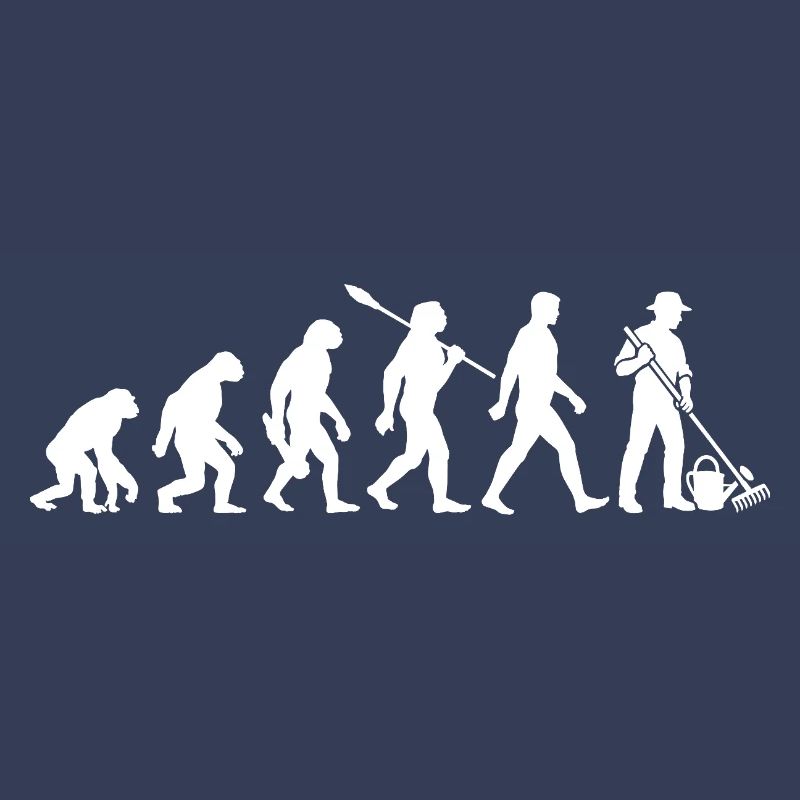 Evolution - Gärtner - Garten - Gartenarbeit