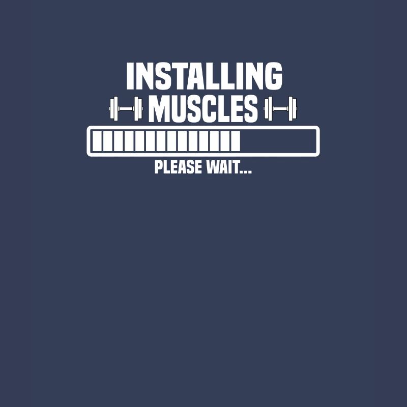 Installing muscles – please wait – bitte warten