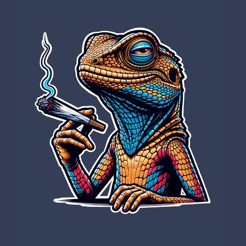 High Lizard Lizard Fumer du cannabis