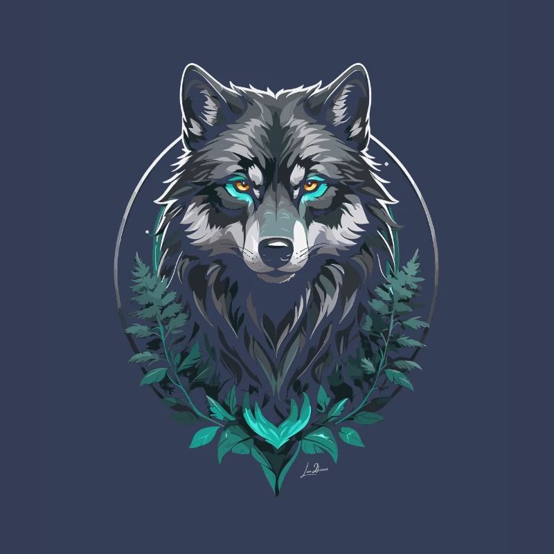 Wald Arktischer Wolf