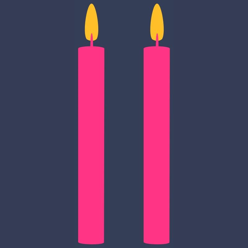 2 Candles / / two / / Second Birthday / / second