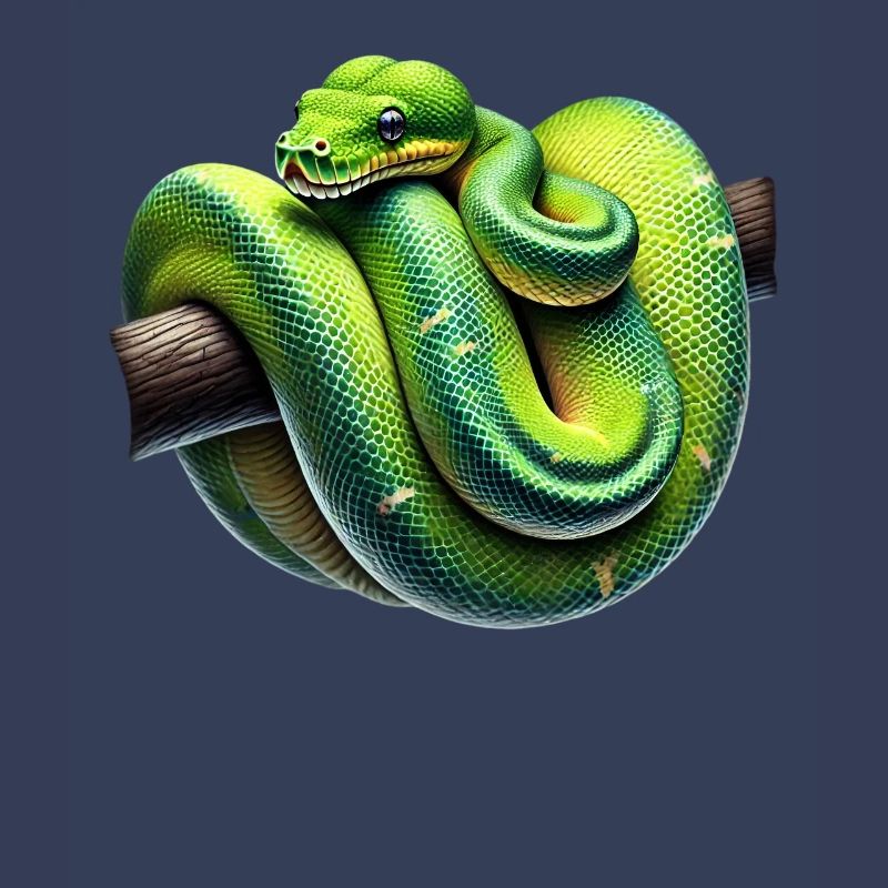 Green Tree Python Snakes Lover Terrarium