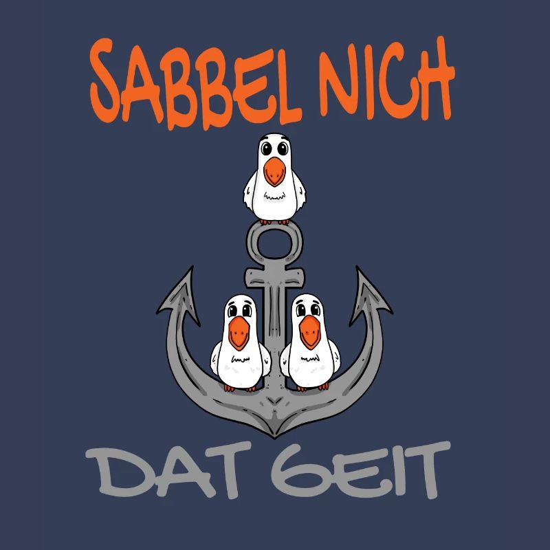 Anker mit Möwen Sabbel Nich Dat Geit