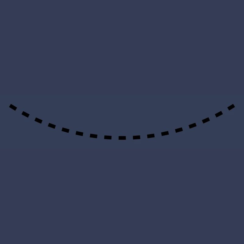 Dashed Curved Line