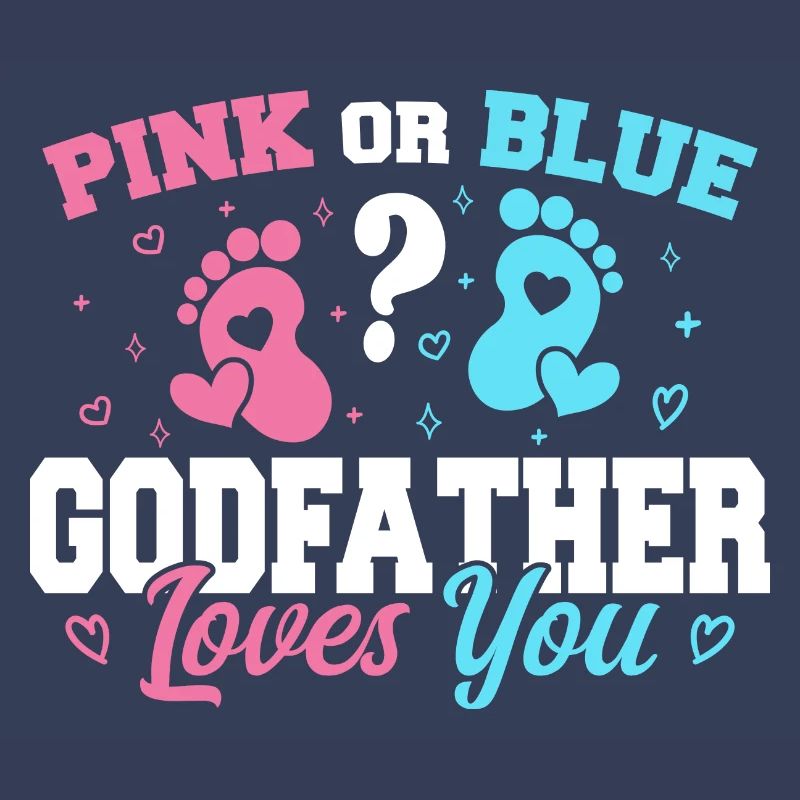 Pink oder Blau Pate liebt dich - Pate