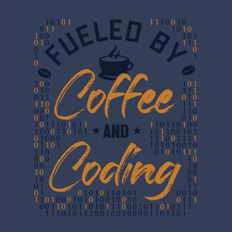 Fueled by Coffee and Coding Developer Coder