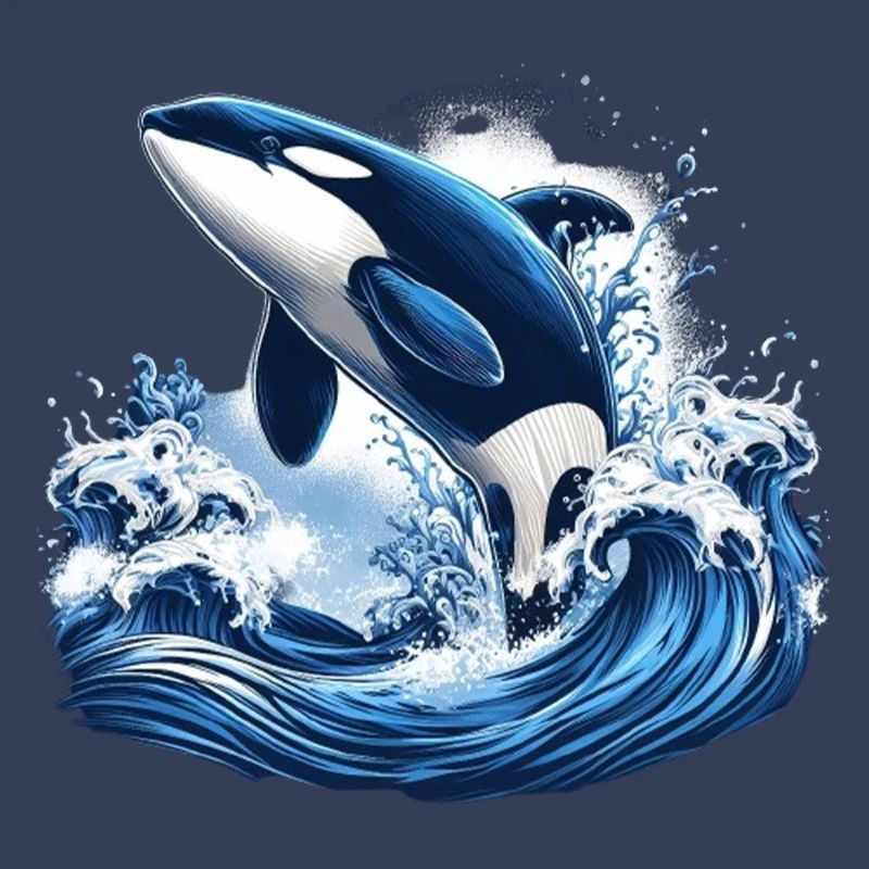 Blauer Orca