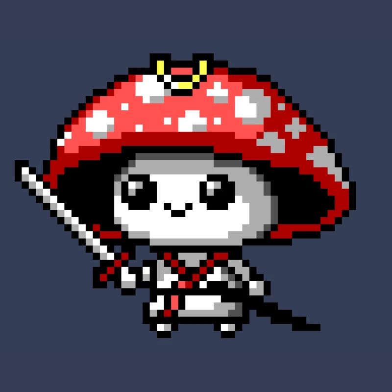 8bit Pilz-Samurai