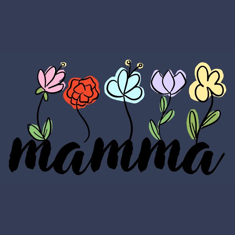 Mamma - Blumen Muttertag Mutter