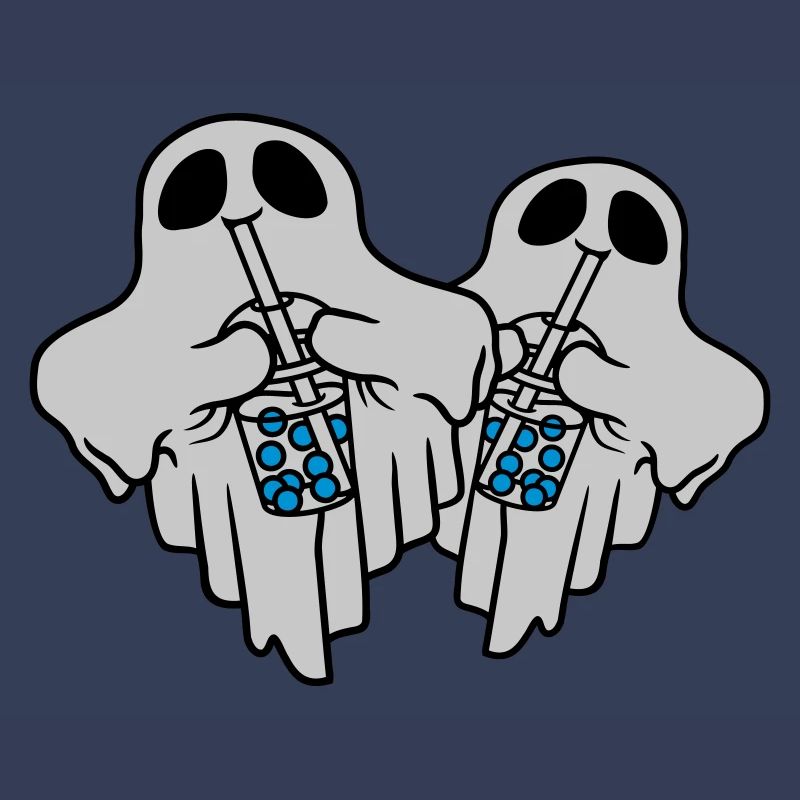 2 Bubble Tea Ghosts