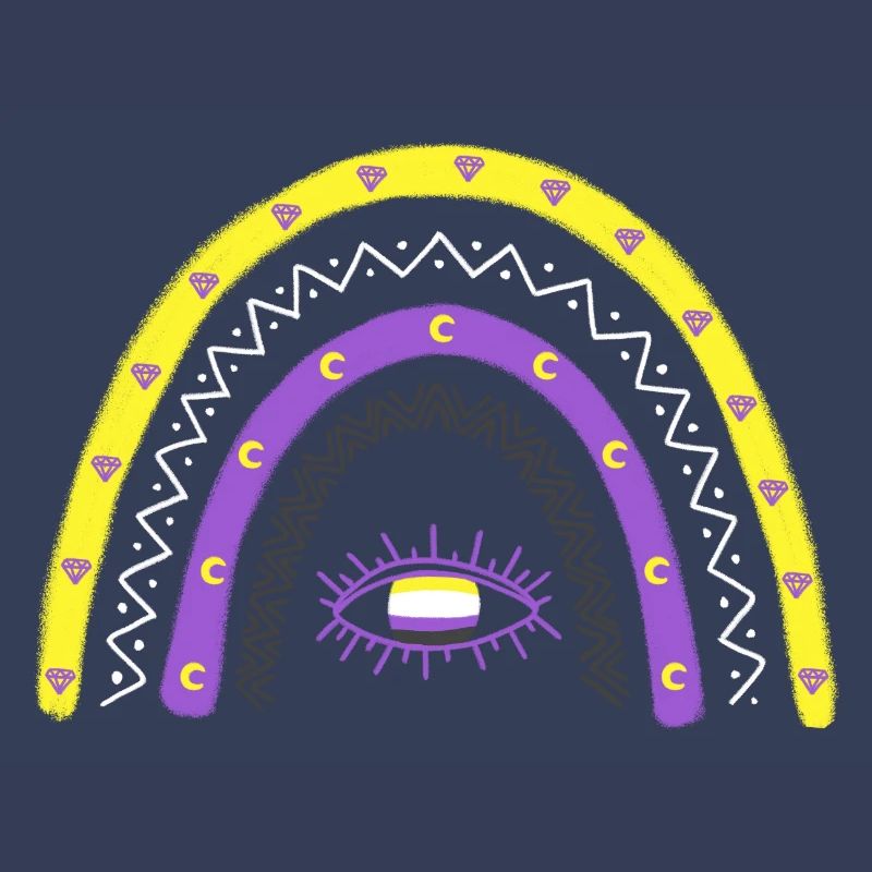 LGBTQ Nonbinary Regenbogen Nonbinary Pride