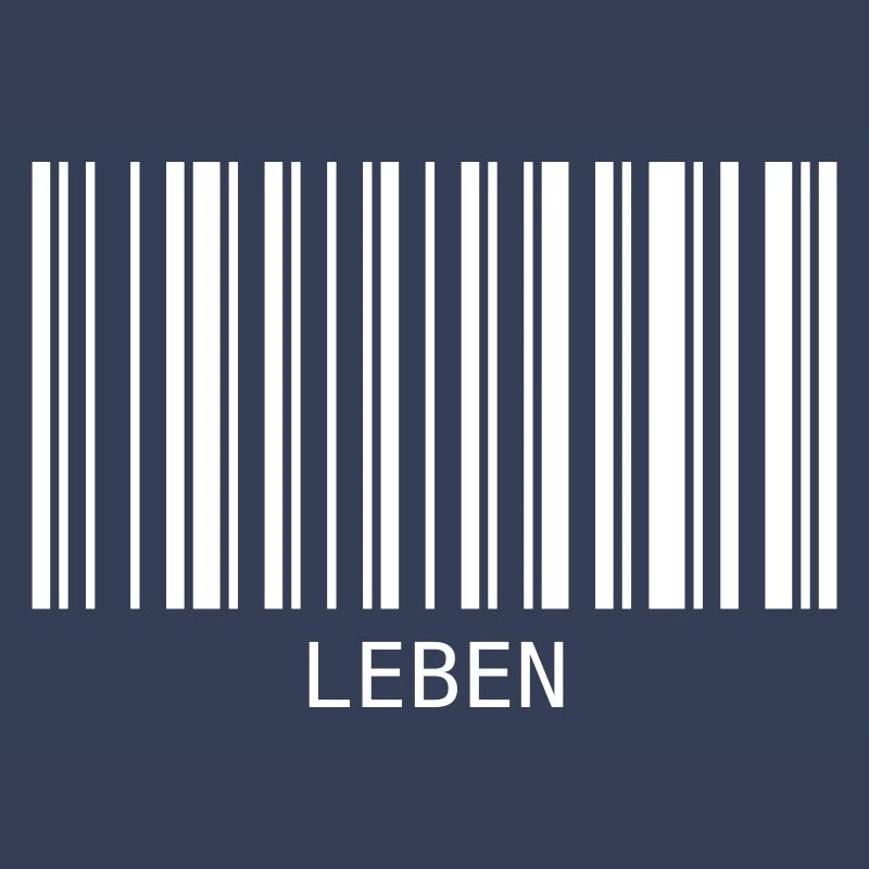 Barcode das Wort Leben Code lustig Lebensstil