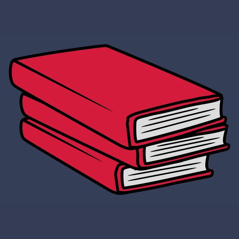 3 Books Stack Design