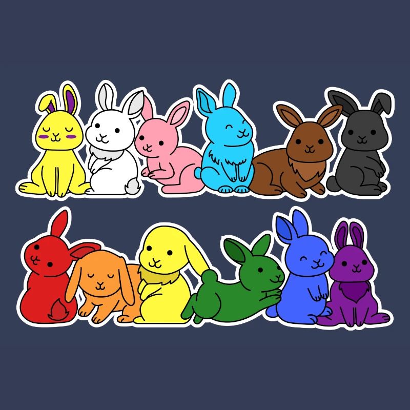 Fierté Progrès Flag Lapin Égalité