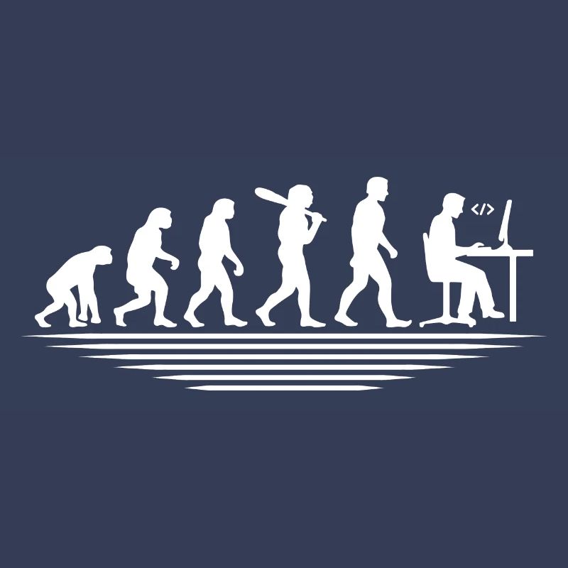 Kaffee-Codierung Evolution Programmierer Entwickler Nerd Coffe