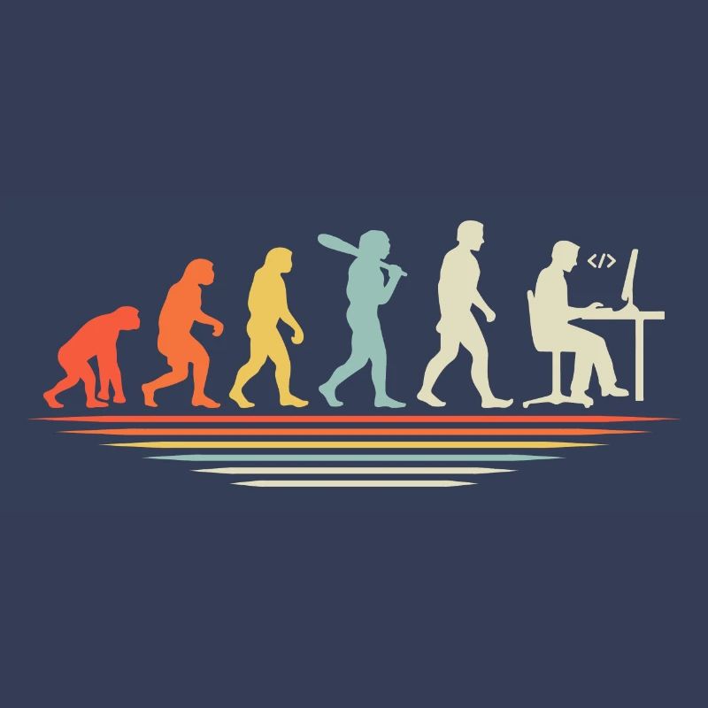 Coffee Coding Evolution Coder Developer Nerd Coffe