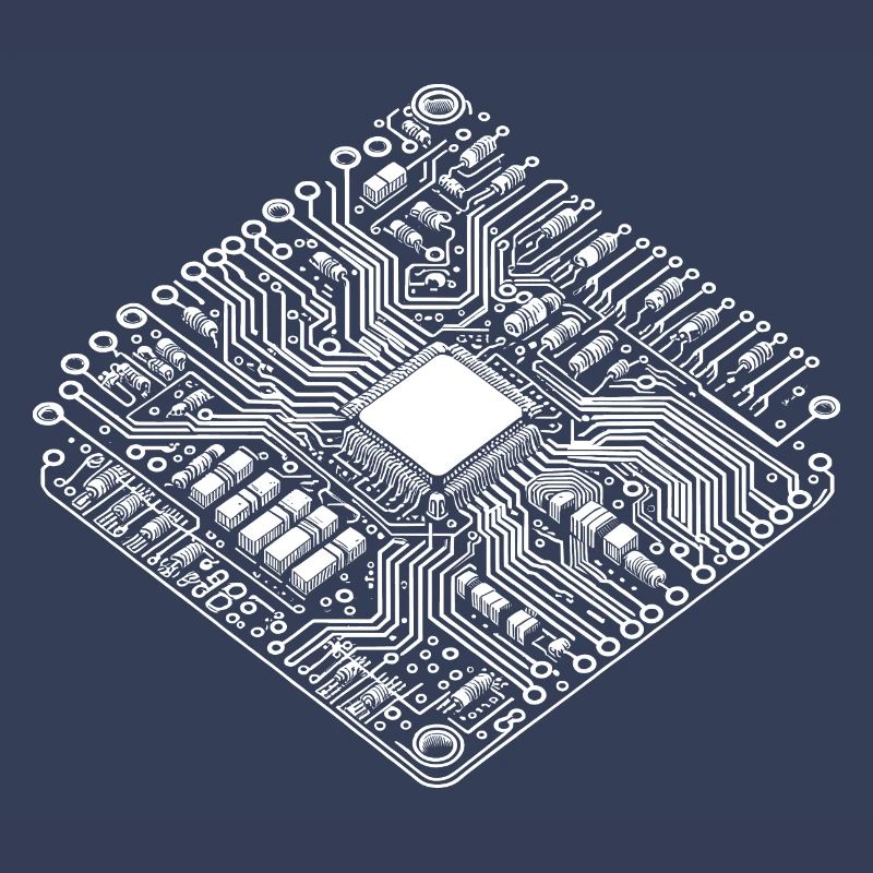 CPU anatomique et PCB - Cool Computer Scientists