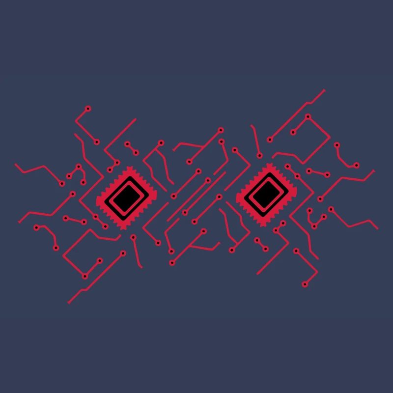circuitry technology lines microchip disk pattern