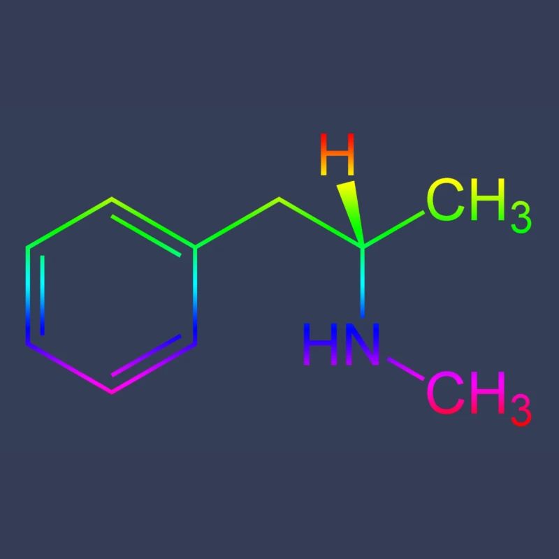 Methamphetamine Crystal Meth formule structurelle