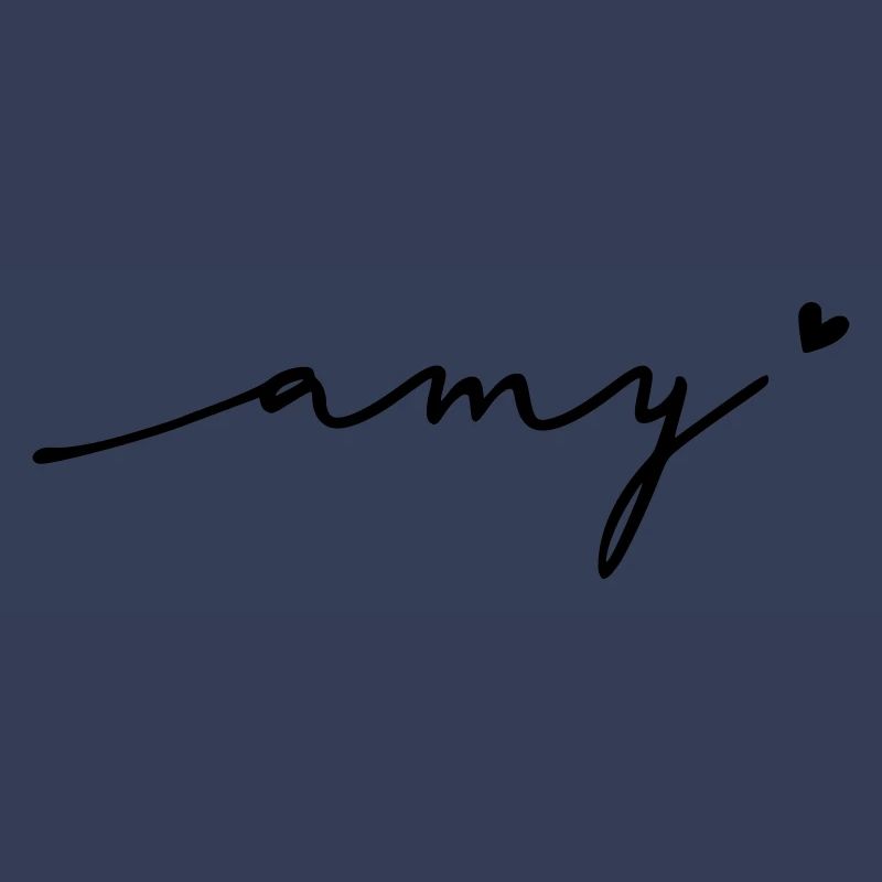 Amy Cursive Name