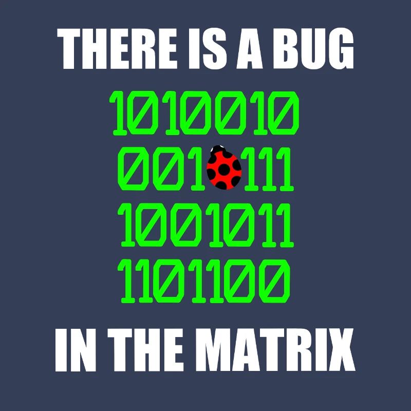There is a bug in matrix ladybug pun, binary