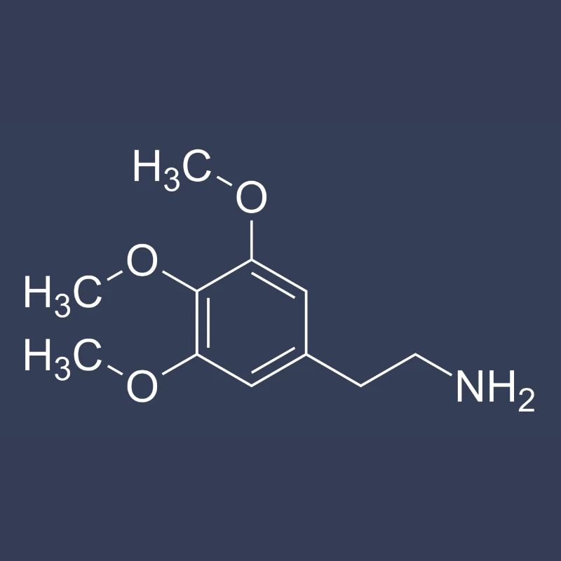 Mescalin Meskalin Strukturformel