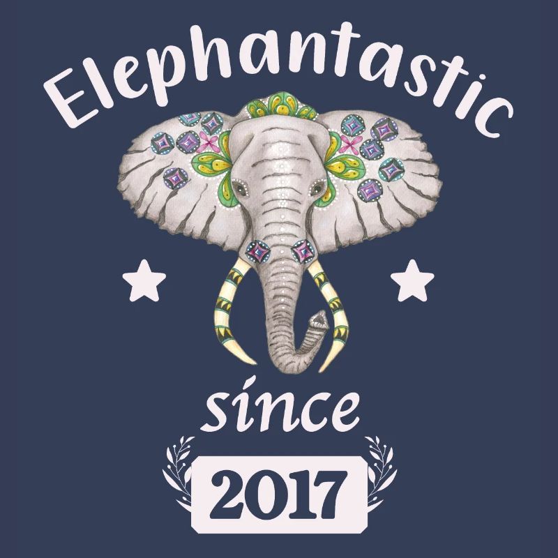 Elephantastic since 2017, elephant head decorated